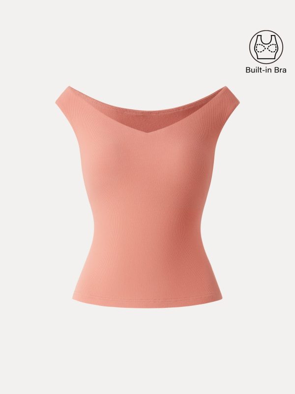 Essential V-neck New Airy Bra Top