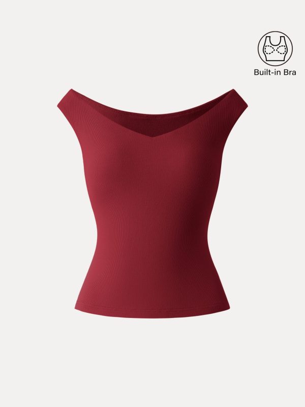 Essential V-neck New Airy Bra Top