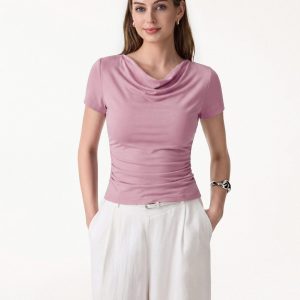 SkinKiss Multi-Wear Cowl Neck Cooling Summer Tee