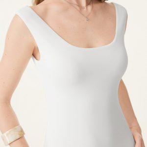 Scoop Neck Midi Low Back Bra Dress - Image 4
