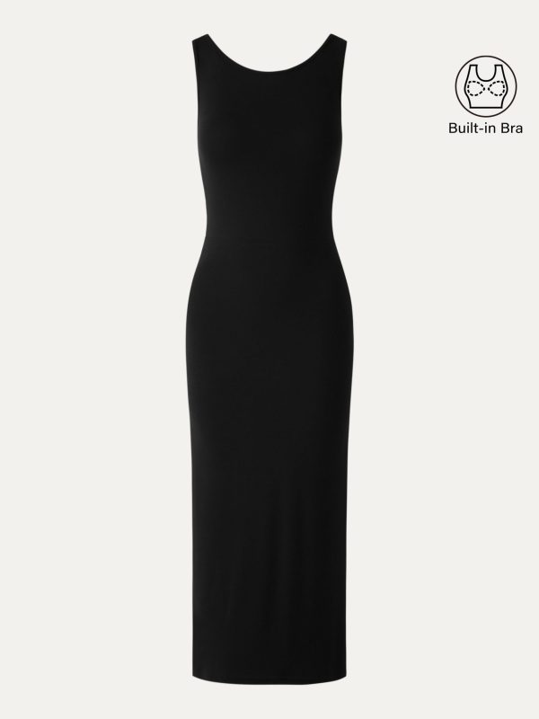 Open-Back Tank Bra Dress