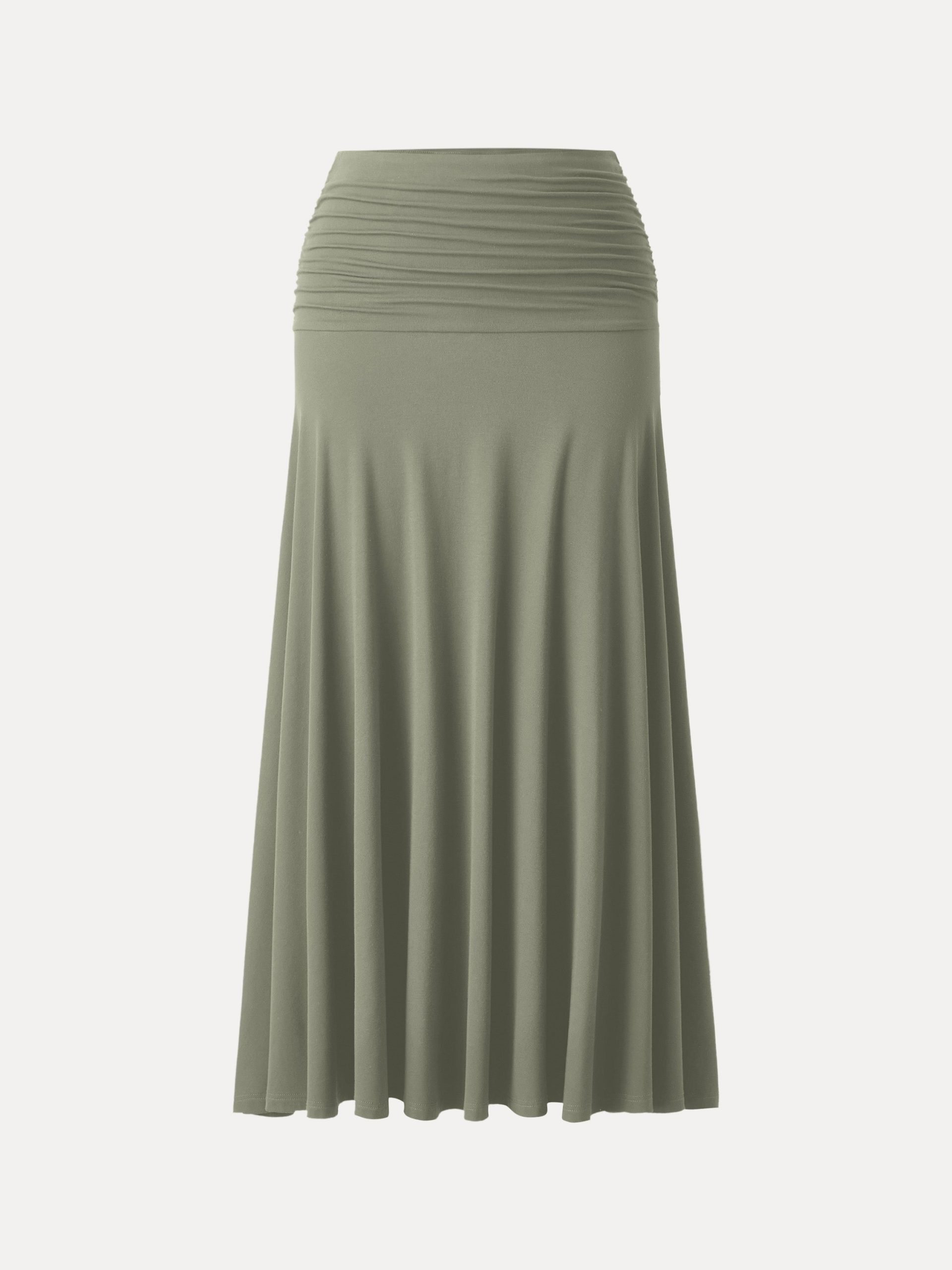 Ultrasoft Mid Rise A-line Ruched Maxi Skirt - Image 14