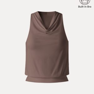 SkinKiss Not-See-Thru Halter Cowl Neck Bra Top - Image 13