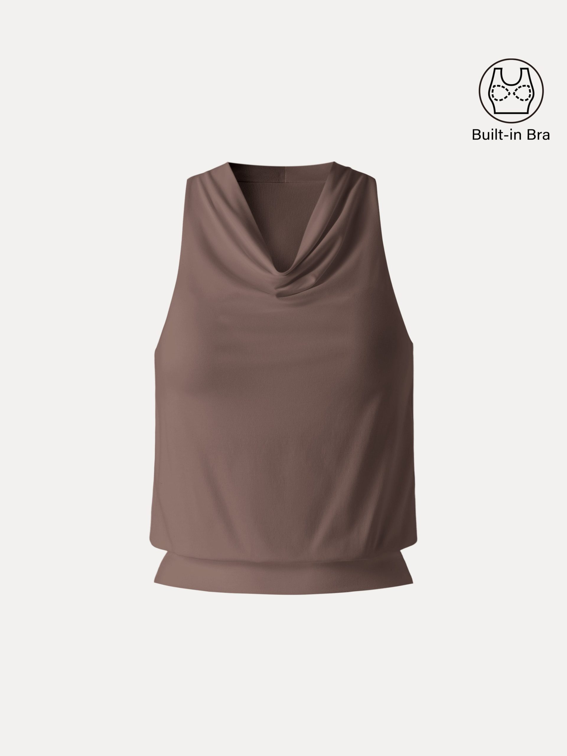 SkinKiss Not-See-Thru Halter Cowl Neck Bra Top - Image 13
