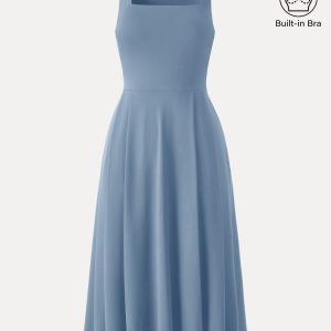The Anytime Little Black Bra Dress with Pockets - Image 14