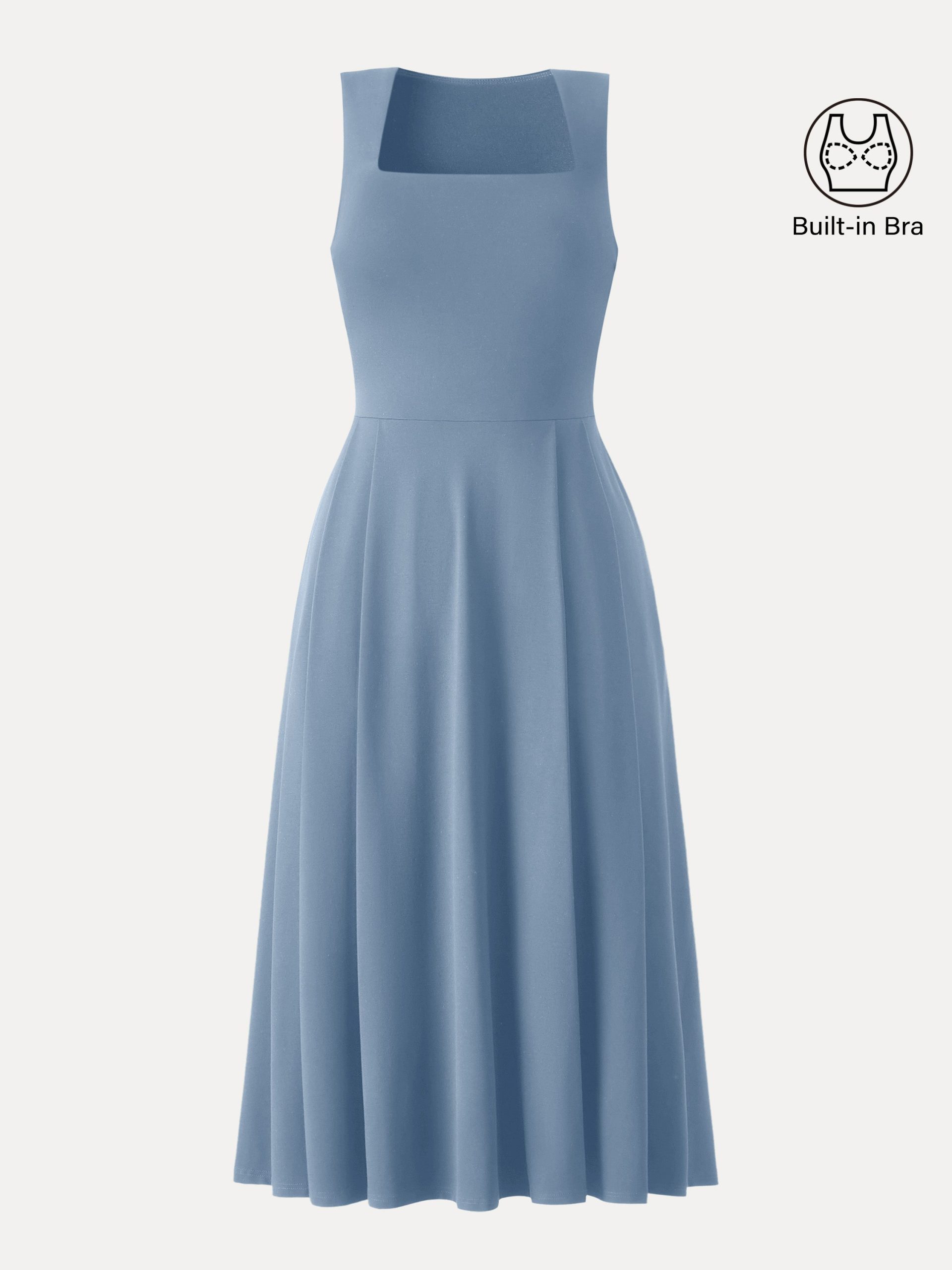 The Anytime Little Black Bra Dress with Pockets - Image 14
