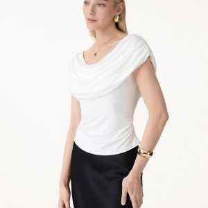 UltraSoft SkinKiss Draped U-Neck Ruched Bra Top - Image 8