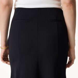 4-Way Stretch Knee Length Pleated Flare Skirt - Image 7
