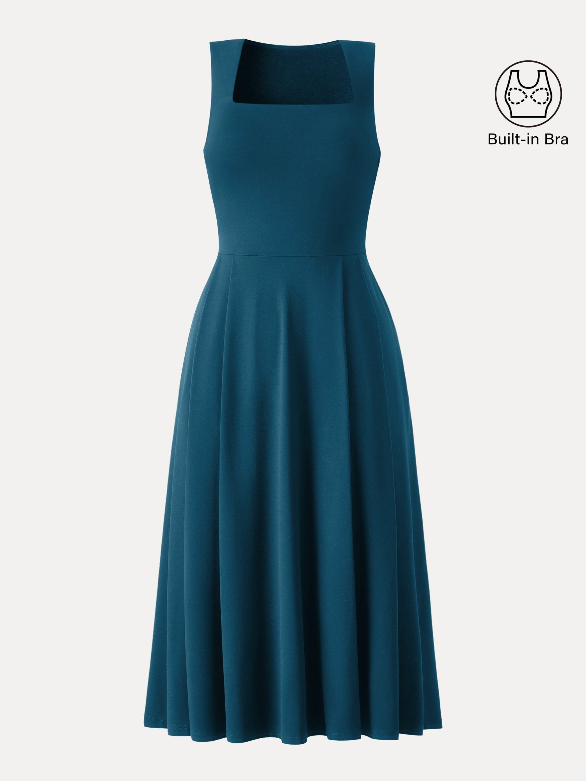 The Anytime Little Black Bra Dress with Pockets - Image 19