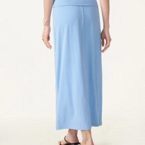 SkinKiss Cooling Fold-Down Waistband Midi Column Skirt - Image 6