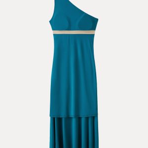 SkinKiss Ruched One Shoulder Maxi Bra Dress - Image 8