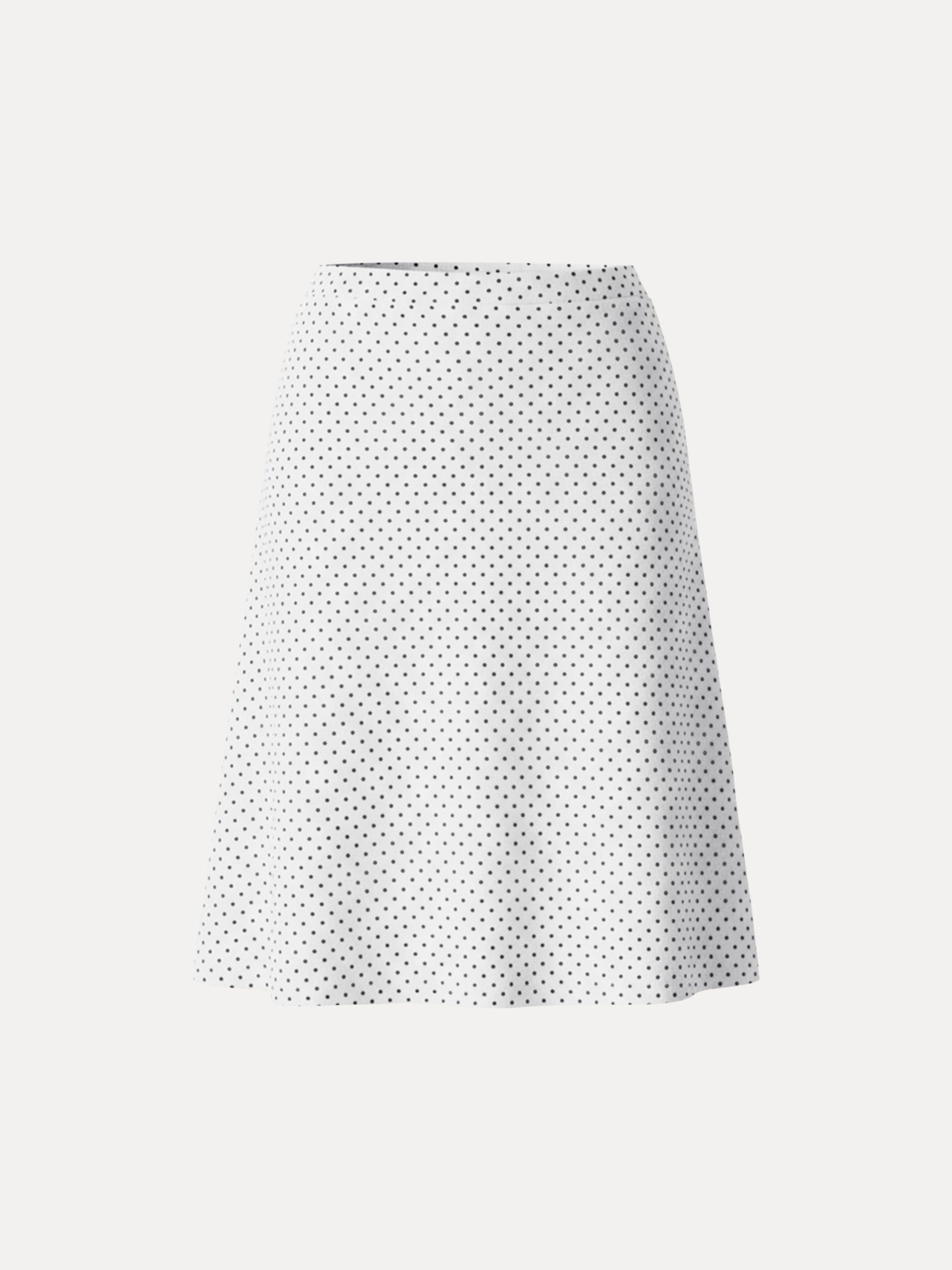 Stretch Cotton Polka Dot A-Line Flare Skirt Limited Edition - Image 13
