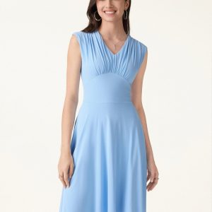 SkinKiss Cooling V-Neck Gathered Bra Dress with Pockets - Image 6