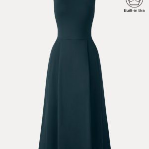 Balletic Scoop Neck Midi Bra Dress with Pockets - Image 14