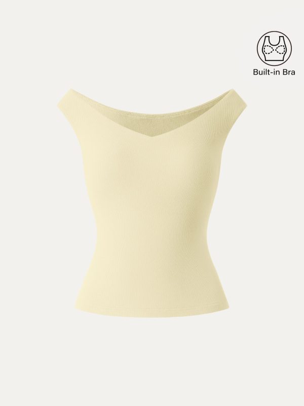 Essential V-neck New Airy Bra Top