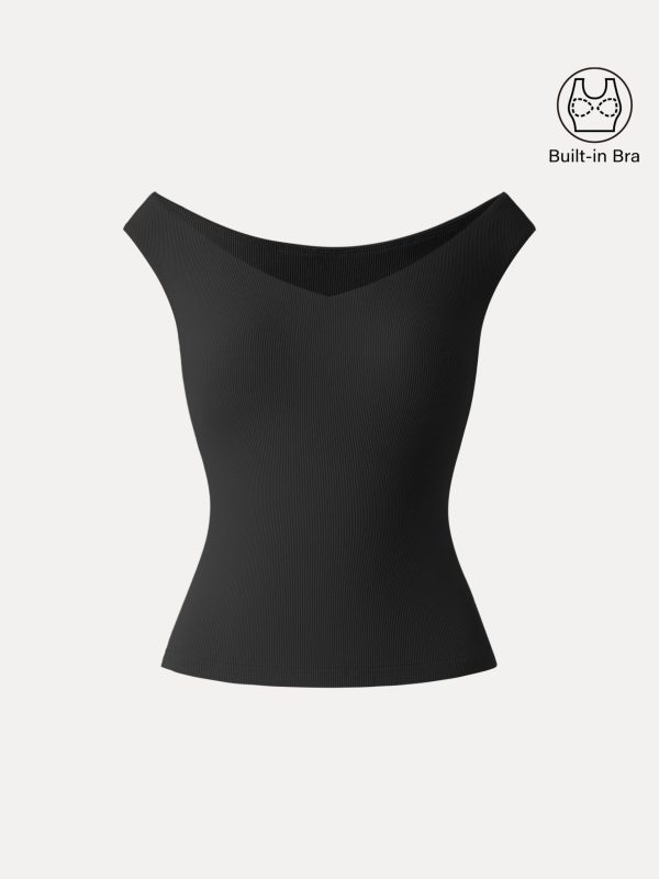 Essential V-neck New Airy Bra Top