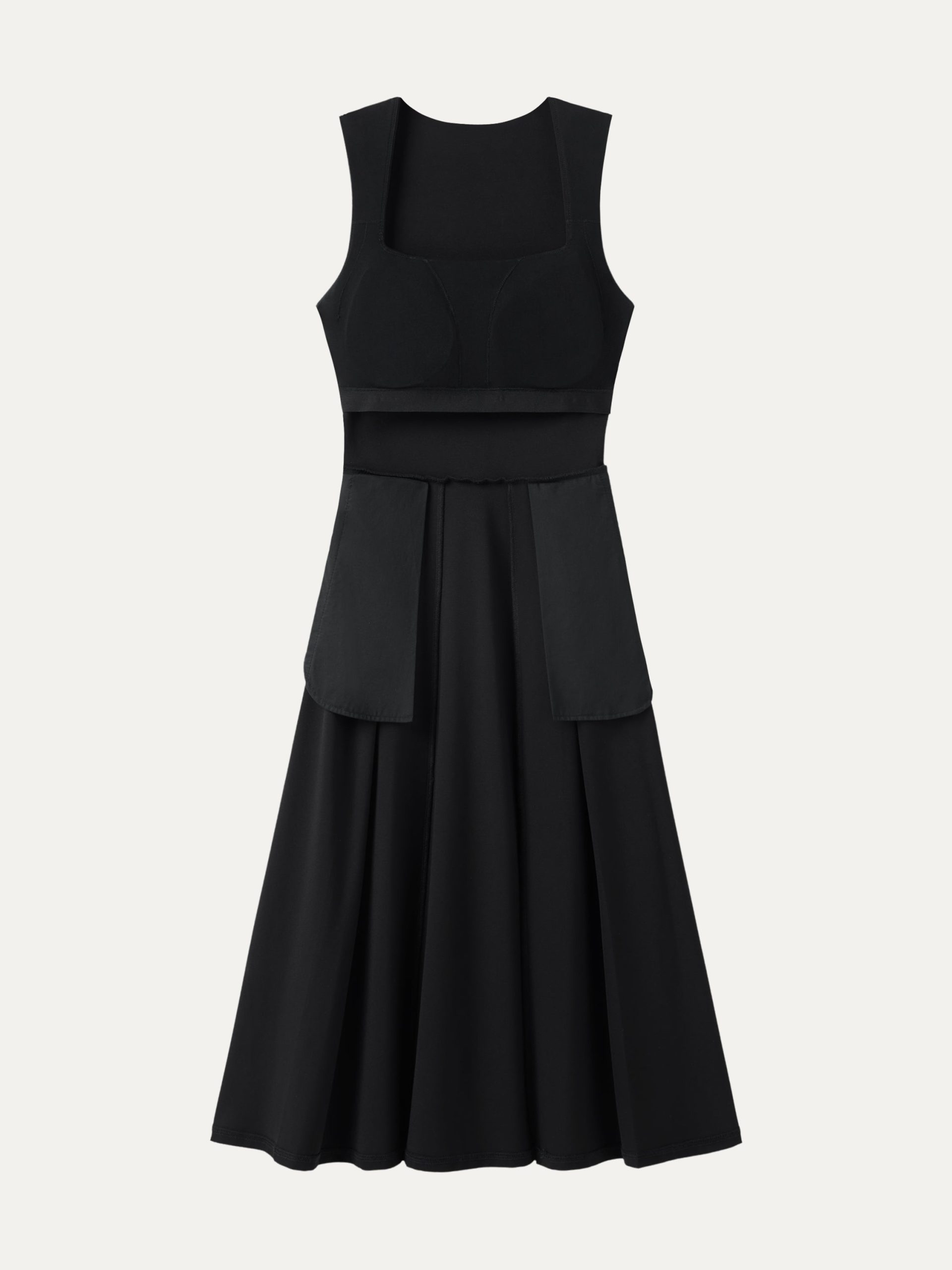 The Anytime Little Black Bra Dress with Pockets - Image 11