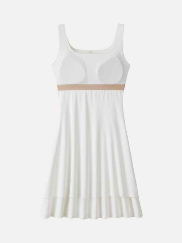 SkinKiss Cooling Square Neck Mini Bra Dress