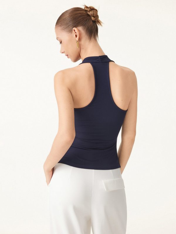Ultrasoft Surplice Sleeveless Top