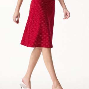 2Pcs Set Boatneck Flutter Sleeves Polka Dot Top & A-Line Flare Skirt Limited Edition - Image 11