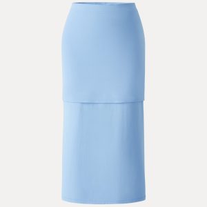 SkinKiss Cooling Fold-Down Waistband Midi Column Skirt - Image 7