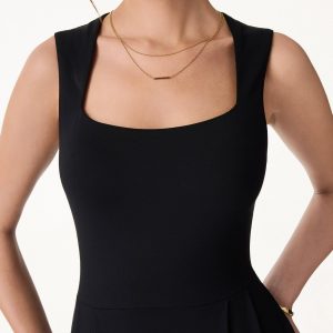 The Anytime Little Black Bra Dress with Pockets - Image 6