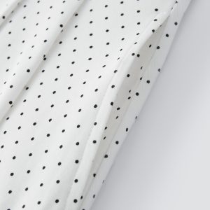 Stretch Cotton Polka Dot Square Neck Midi Bra Dress with Pockets Limited Edition - Image 5