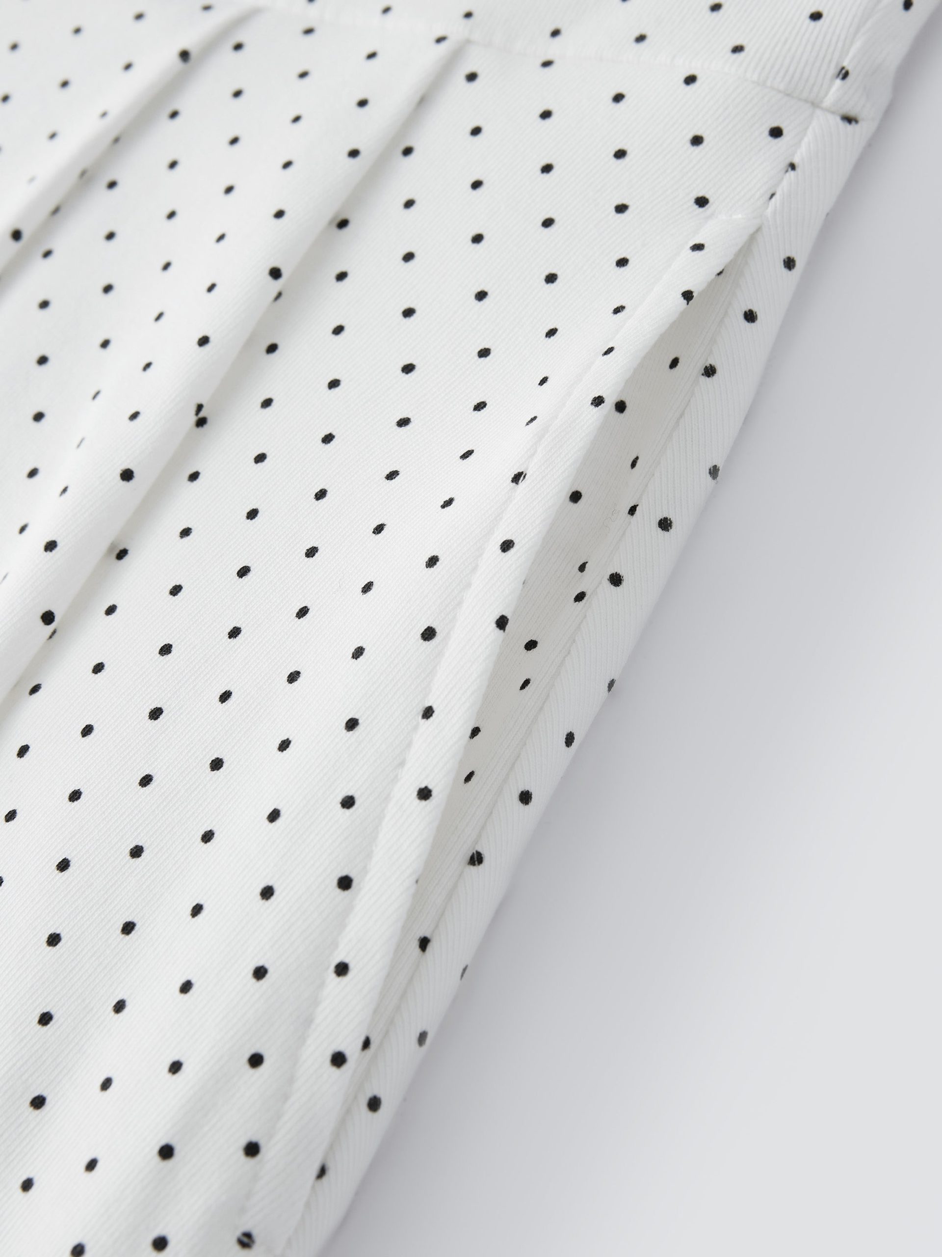 Stretch Cotton Polka Dot Square Neck Midi Bra Dress with Pockets Limited Edition - Image 5