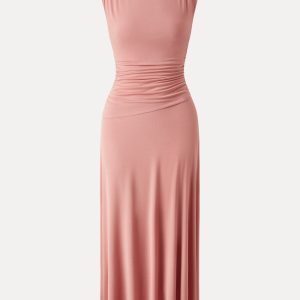 Breezy Cooling Side Ruched Maxi Dress - Image 8