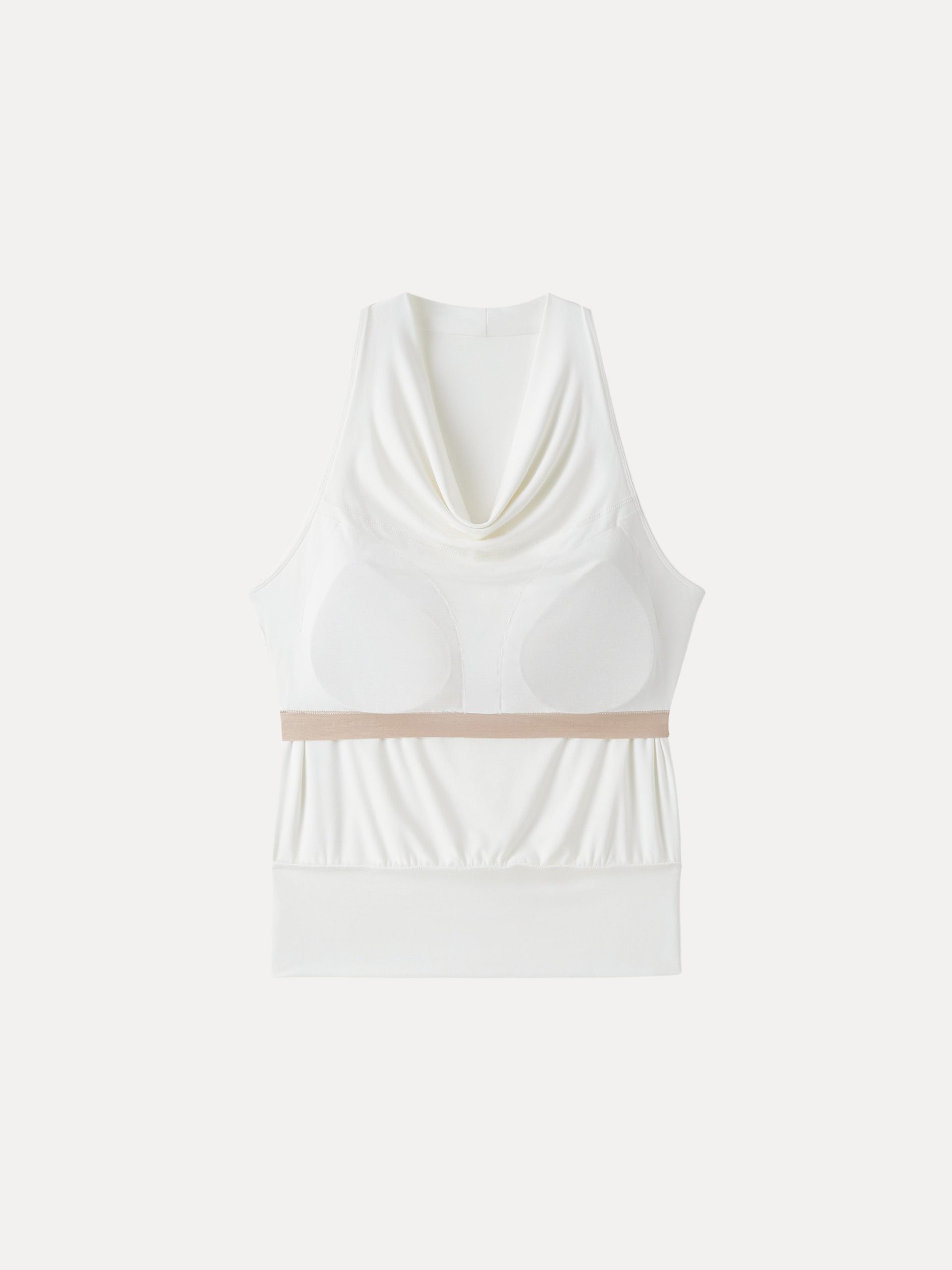 SkinKiss Not-See-Thru Halter Cowl Neck Bra Top - Image 7