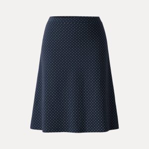 Stretch Cotton Polka Dot A-Line Flare Skirt Limited Edition - Image 17
