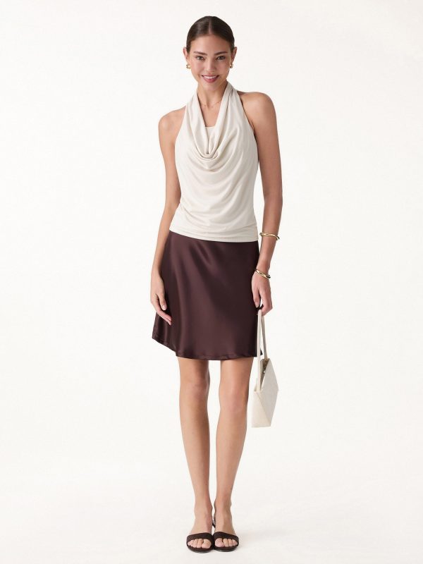 Matte Multi-Wear Cowl Neck Bra Top
