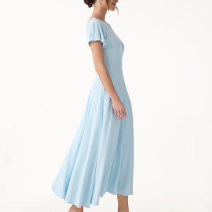 SkinKiss Boatneck Fit-and-Flare Maxi Travel Bra Dress with Pockets - Image 10