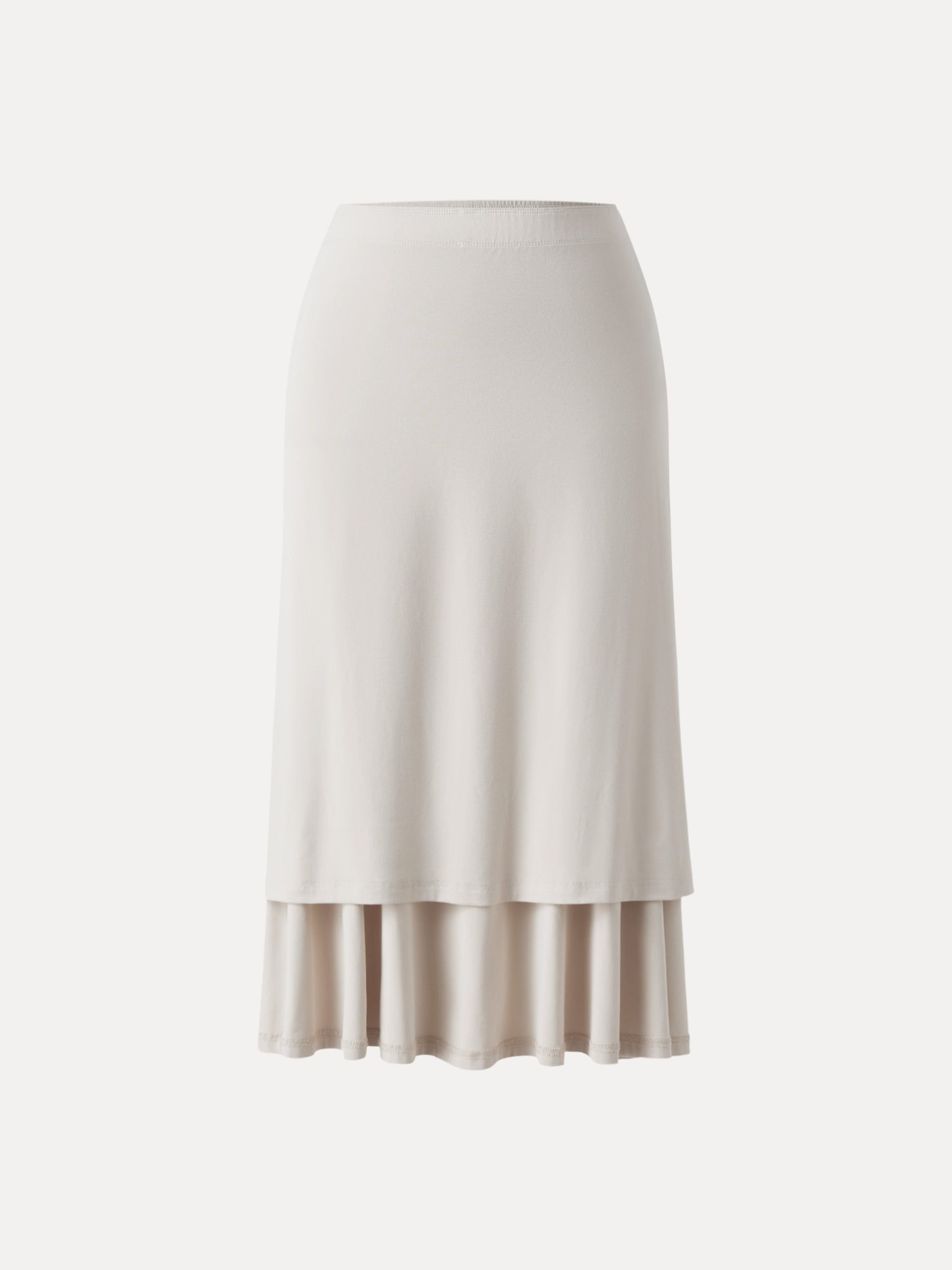 Flowy Side Ruched A-line Midi Skirt - Image 4