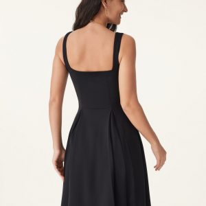 Square Neck Fit-and-flare Mini Bra Dress - Image 9