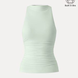Cooling Ruched Sleeveless Bra Tank - Image 14