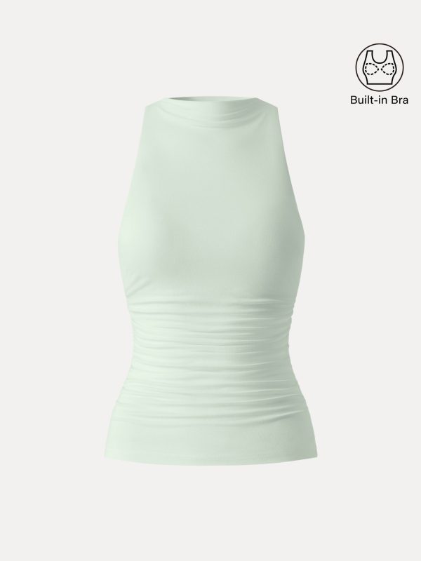 Cooling Ruched Sleeveless Bra Tank