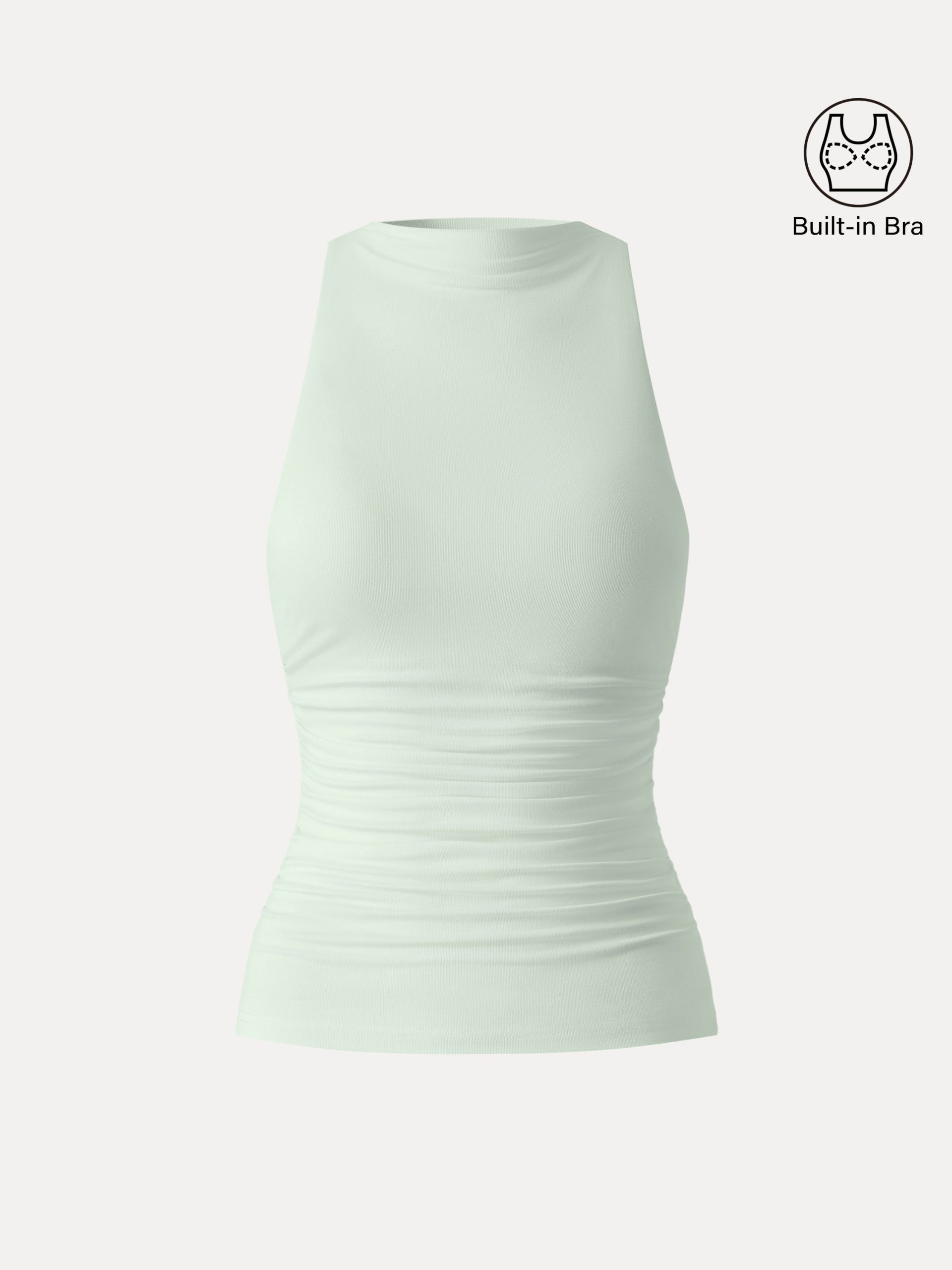 Cooling Ruched Sleeveless Bra Tank - Image 14
