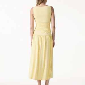 SkinKiss Cooling Boatneck Ruched Midi Bra Dress - Image 7