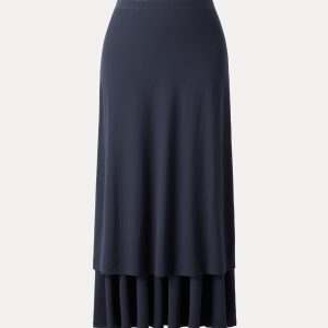 Ultrasoft Mid Rise A-line Ruched Maxi Skirt - Image 9