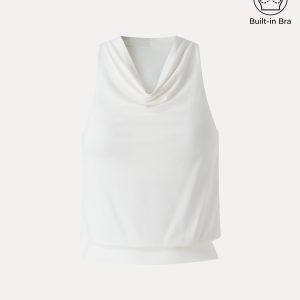 SkinKiss Not-See-Thru Halter Cowl Neck Bra Top - Image 9