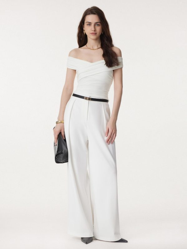 Criss Cross Off Shoulder New Airy Bra Top