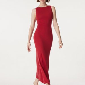 Effortless Boatneck Mermaid Maxi Dress - Image 7