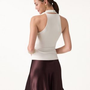 Matte Multi-Wear Cowl Neck Bra Top - Image 5