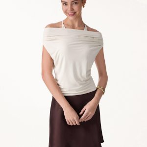 Matte Multi-Wear Cowl Neck Bra Top - Image 4