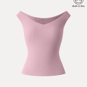 Essential V-neck New Airy Bra Top - Image 18