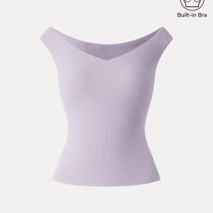 Essential V-neck New Airy Bra Top - Image 21