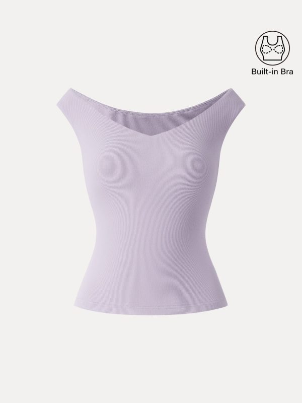 Essential V-neck New Airy Bra Top