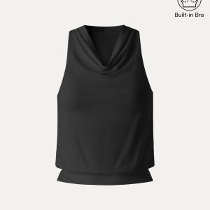 SkinKiss Not-See-Thru Halter Cowl Neck Bra Top - Image 15