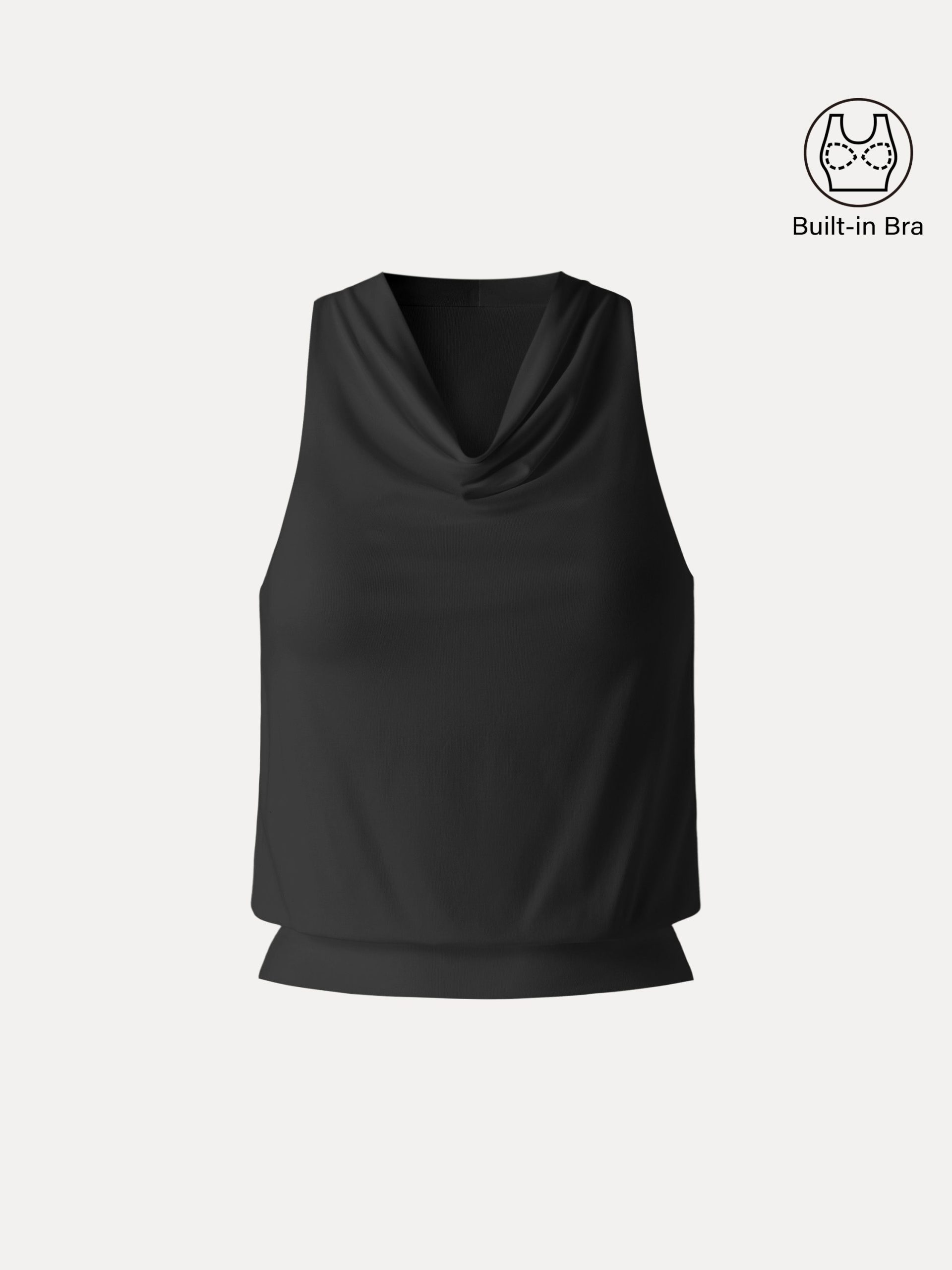 SkinKiss Not-See-Thru Halter Cowl Neck Bra Top - Image 15